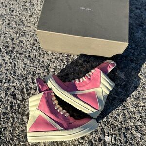 Rick Owen’s Geobaskets Pink Women’s